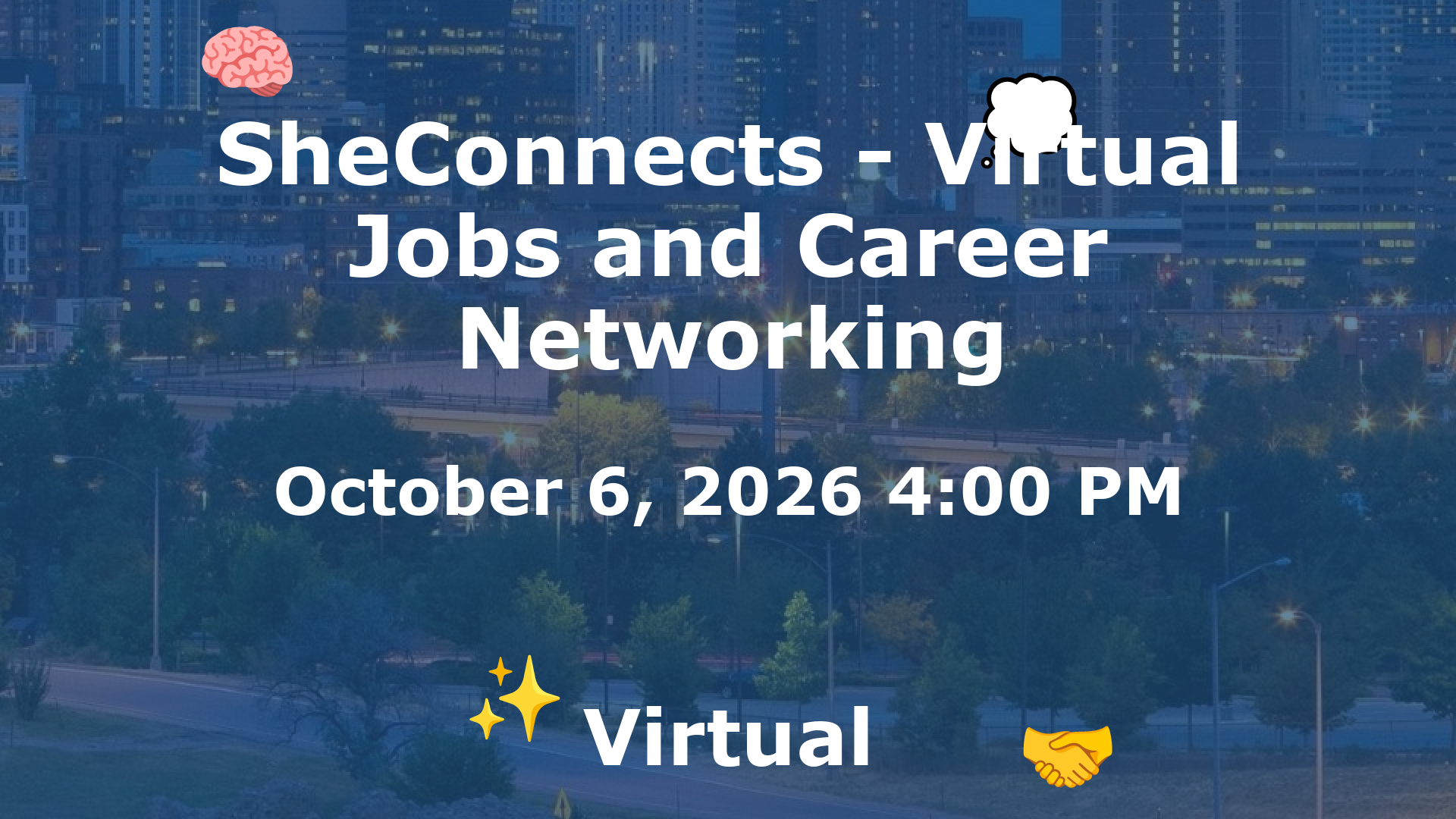 SheConnects - Virtual Jobs and Career Networking event image